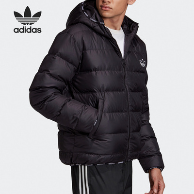 Adidas/阿迪达斯正品三叶草男子保暖运动双面羽绒服 GE1282