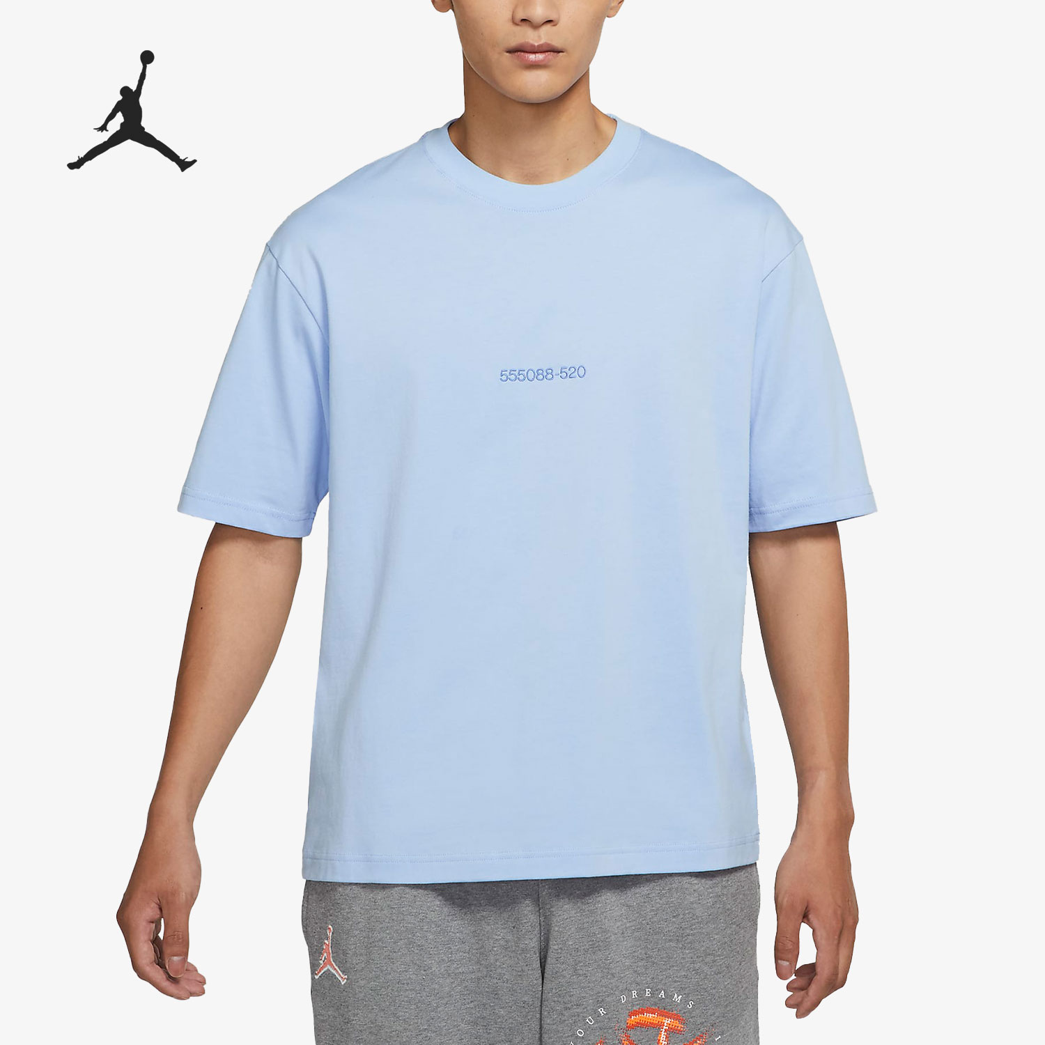 Nike/耐克正品JORDAN男子夏季印花运动短袖T恤 DR9621-468-封面