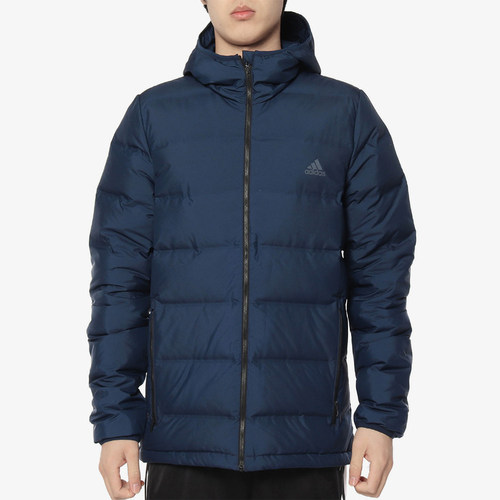 阿迪达斯冬男连帽羽绒服