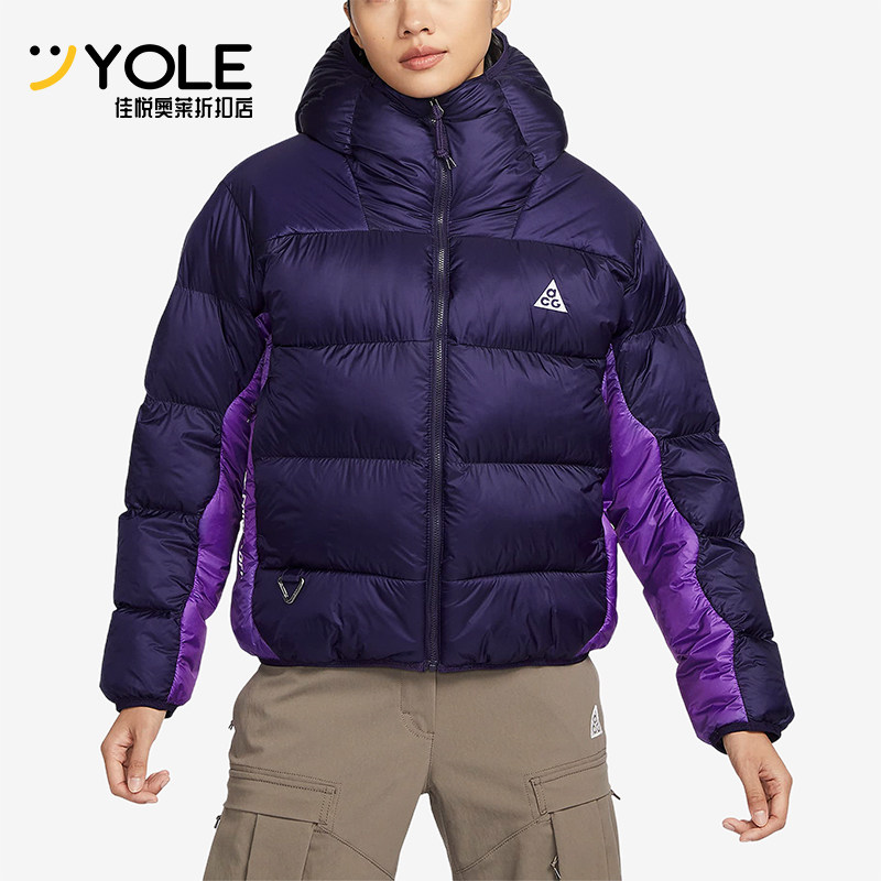 Nike/耐克正品冬季新款女子ACG户外宽松保暖连帽棉服FB8001