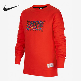 DH1385 Nike 大童圆领运动休闲套头卫衣 新款 606 耐克正品