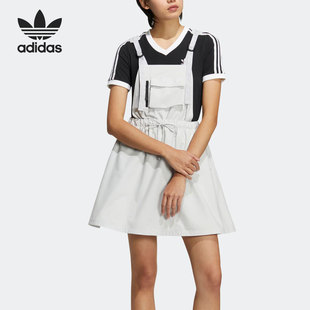 阿迪达斯正品 Adidas 三叶草时尚 女子运动背带连衣裙HS9496