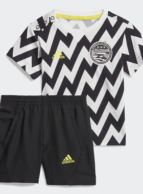 Adidas/阿迪达斯正品夏 I FB SET婴童训练短袖运动套装FM6393