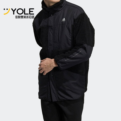 阿迪达斯男子运动立领保暖外套