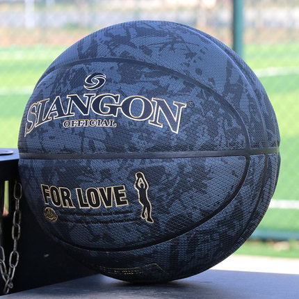 正品飞行员篮球真牛皮手感耐磨室内外7号成人6号女子5号儿童礼物