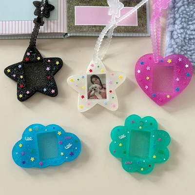 ins可爱星星1寸证件照卡套