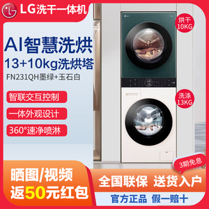 LG FN231QH洗烘塔拼色双变频热泵烘干滚筒洗衣机洗烘一体FN23BQH