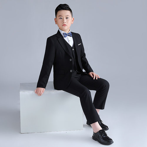 胖童儿童春秋小西装套装婚礼穿搭