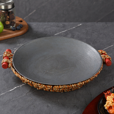 生铁鱼头篮筐盘圆平锅海鲜