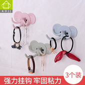 创意挂钩强力无痕粘胶门后钥匙挂钩免打孔壁挂承重卫生间墙壁粘钩