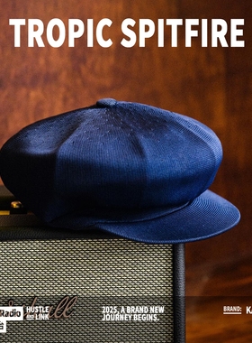 Kangol Tropic Spitfire网眼版袋鼠Jisoo同款百搭街头报童八角帽