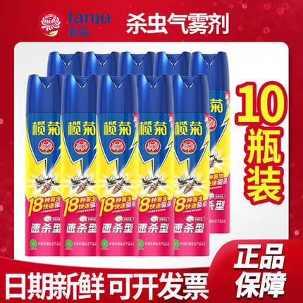 榄菊玫瑰杀虫剂500ml10瓶整箱批发苍蝇蟑螂蚊家用室内喷雾气雾剂