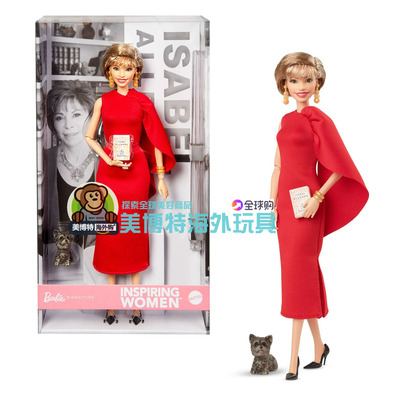 美国正品 珍藏芭比娃娃 伊莎贝尔 阿连德 Inspiring Women 玩具