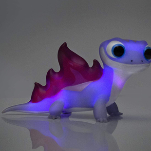 Frozen 2迪士尼 正品冰雪奇缘艾尔莎 夜灯LED6寸布鲁尼火灵火蜥蜴