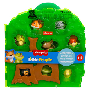 Fisher Price 费雪 森林朋友动物箱子盲盒玩具公仔 Little People
