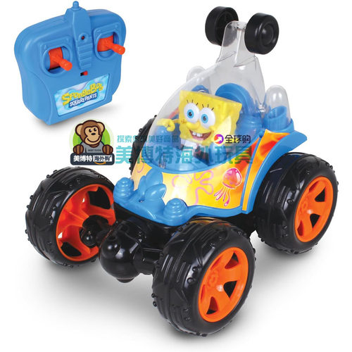 Spongebob Squarepants 美国正品海绵宝宝遥控翻滚特技车玩具