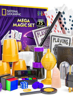 National GEOGRAPHIC美国正品魔术桌面卡牌游戏Mega Magic Set