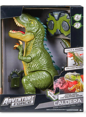 Adventure Force 美国正品火山喷雾霸王恐龙手办 玩具Caldera