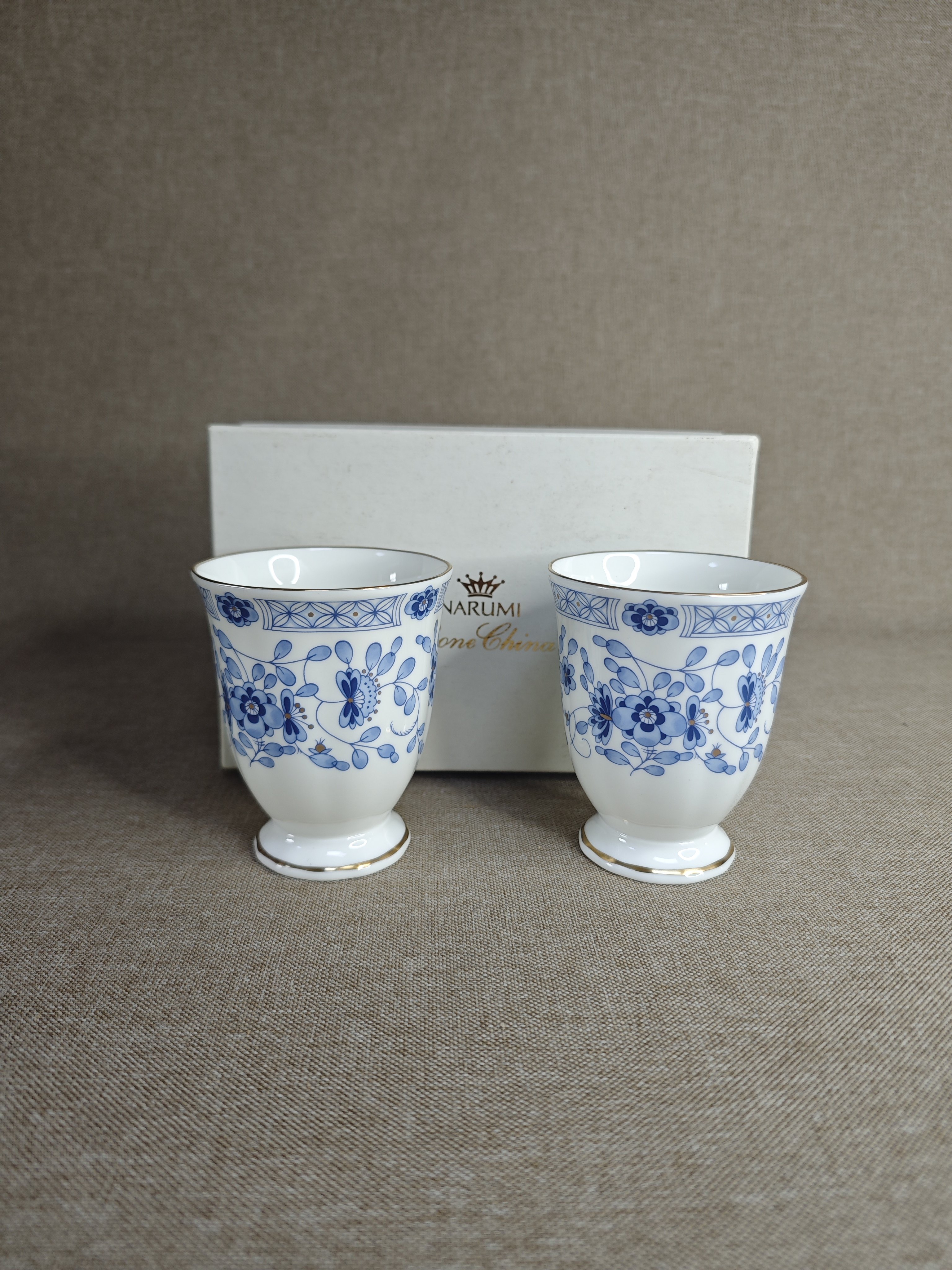 日本进口中古瓷器全新正品鸣海Narumi米兰系列骨瓷杯手握杯水杯