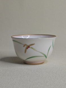 日本进口中古瓷器全新正品香兰社茶杯汤吞经典兰花款