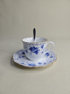 日本进口中古瓷器全新正品鸣海Narumi精品骨瓷咖啡杯