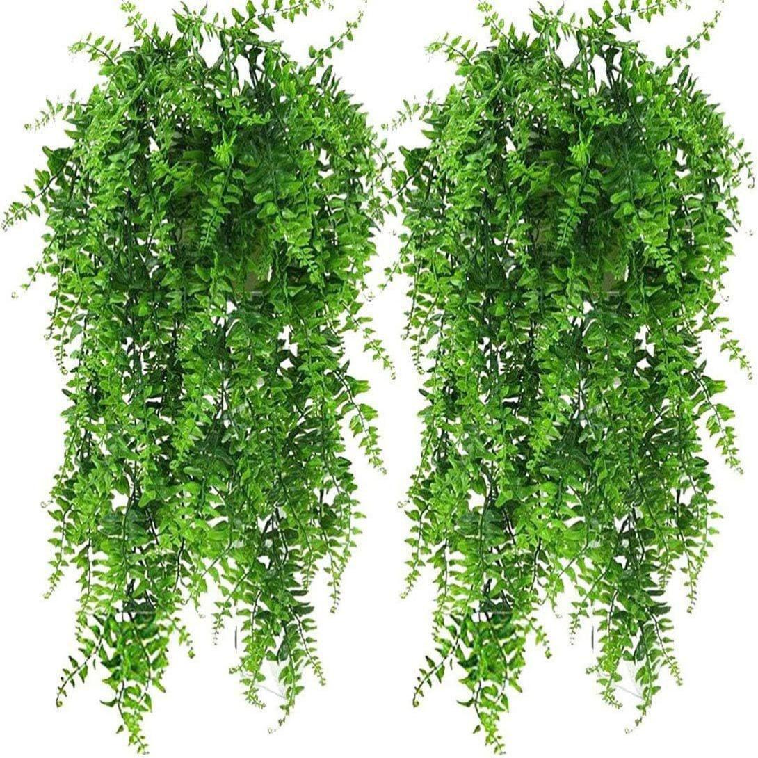 仿真壁挂波斯草藤条藤蔓悬挂绿色植物人造悬挂蕨类植物绿植装饰