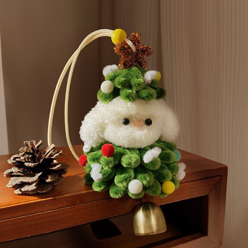 圣诞树风铃扭扭棒手工diy材料包可爱毛绒挂件装饰品立体玩偶圣诞