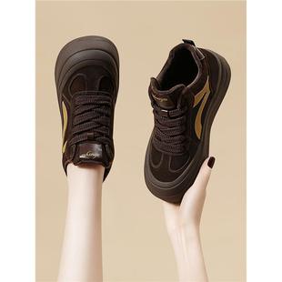 真皮雪地靴女款2025新款加绒二棉鞋冬季女鞋高帮德训鞋厚底运动鞋