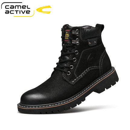 Camel Active/骆驼动感高帮工装鞋男秋冬棉靴加绒加厚保暖马丁靴