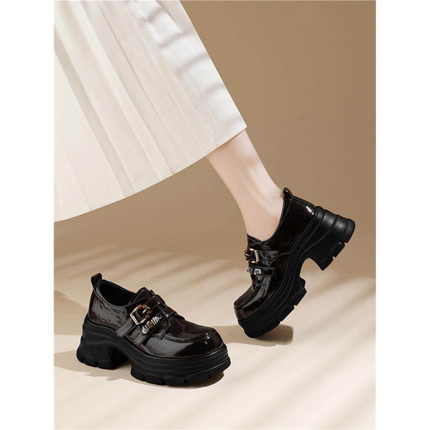 英伦风覆古女2025新款时尚增高玛丽珍小皮鞋单鞋气质,女鞋,深口单鞋,淘宝优惠券,粉丝福利购,淘宝优惠卷