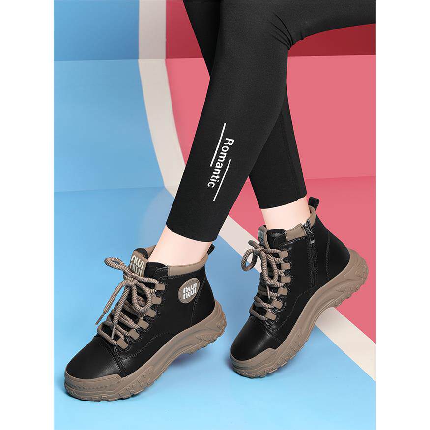 马丁靴女秋冬加绒厚底2025年今年新款爆款春秋单靴时尚休闲小短靴