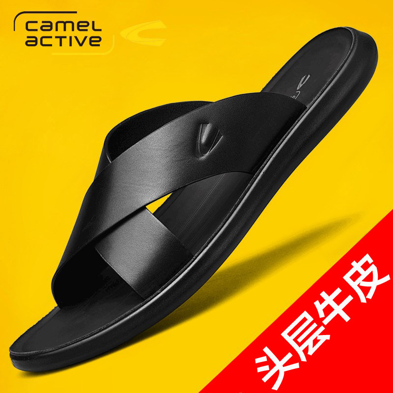 真皮包头凉拖鞋个性潮