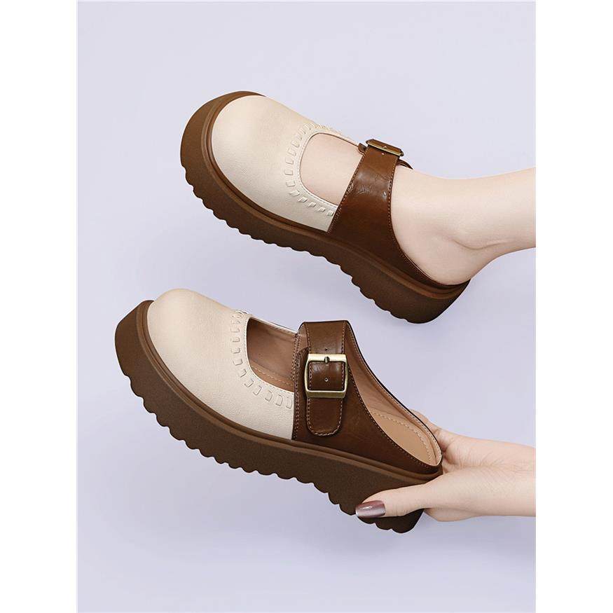 厚底玛丽珍鞋女外穿2026新款春季百搭增高一字扣带包头单鞋勃肯鞋,女鞋,玛丽珍鞋,淘宝优惠券,粉丝福利购,淘宝优惠卷