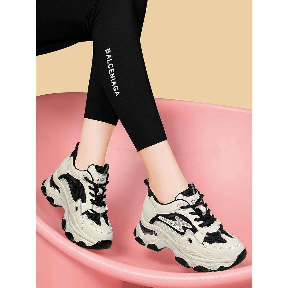 爆款老爹鞋女2025春秋新款厚底显瘦脚网红真皮透气百搭休闲运动鞋,女鞋,老爹鞋,淘宝优惠券,粉丝福利购,淘宝优惠卷