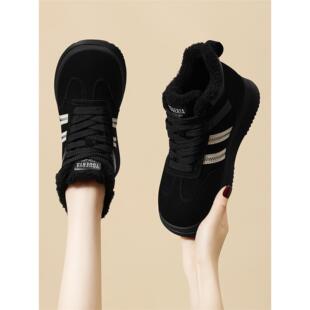 高帮雪地靴女冬季加绒加厚保暖防滑老爹鞋哈尔滨厚底防水防寒棉鞋