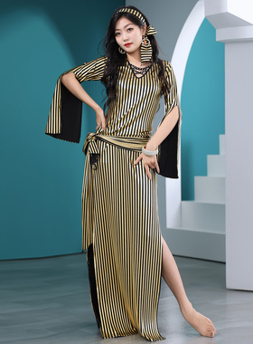 舞娘肚皮舞服装女演出服2025新款套藤杖埃及民俗Saidi袍子连衣裙