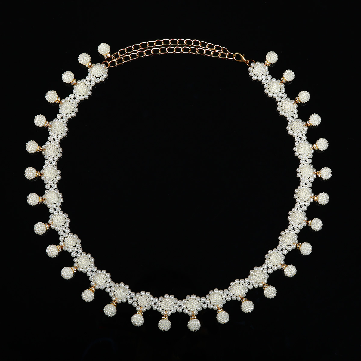 舞娘 肚皮舞腰链新款服装套装水晶珍珠腰带超闪水钻金属时尚钻链