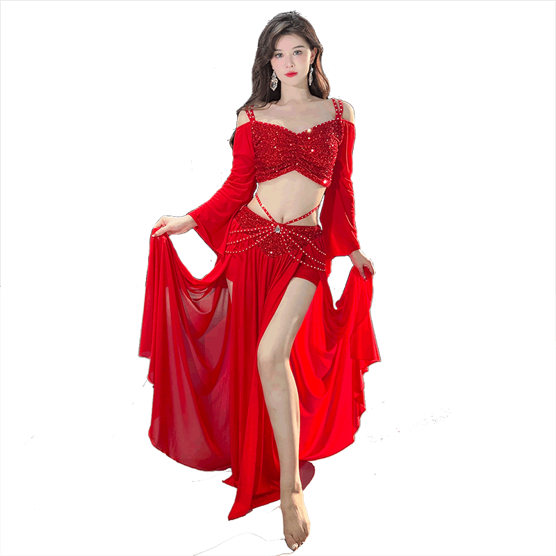 原创小众设计东方舞练功服套装