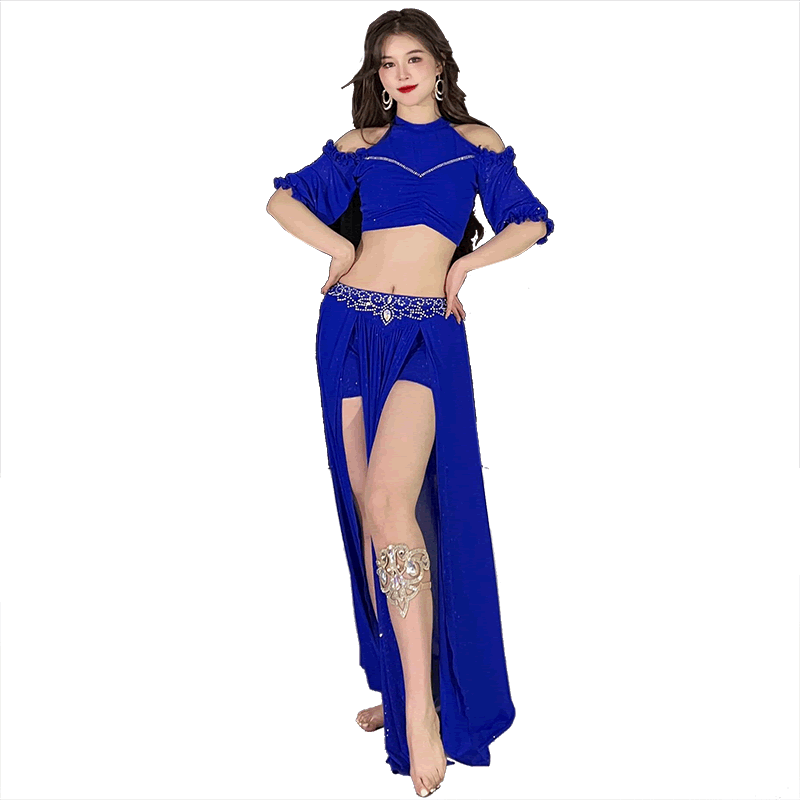 BELLYQUEEN/舞娘轻奢练功服烫钻