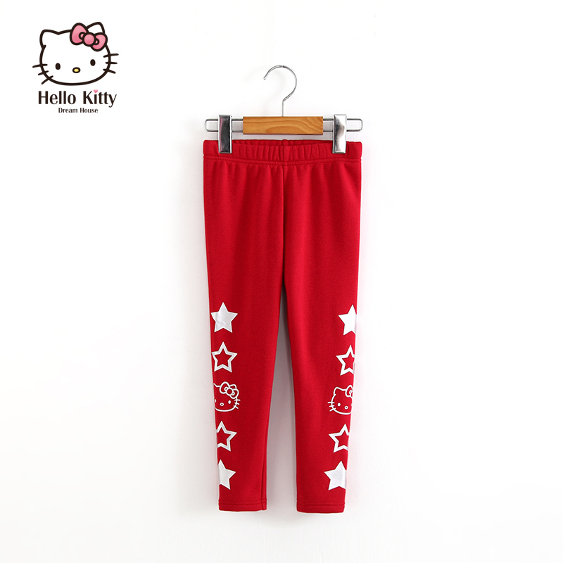 Pantalon fille HELLO KITTY K762195 en flanelle - Ref 2060464 Image 3