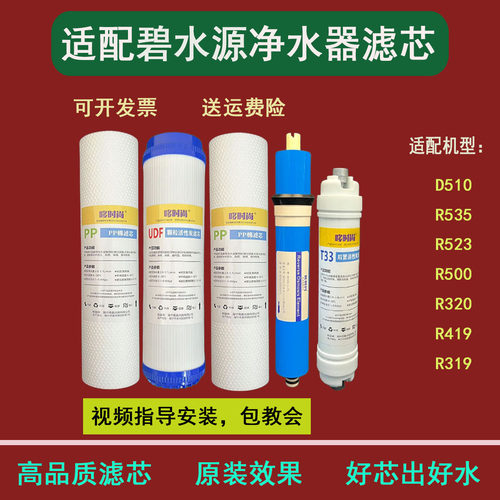 适配碧水源净水器滤芯D510/R535/523/500/320/419/319家用厨下式