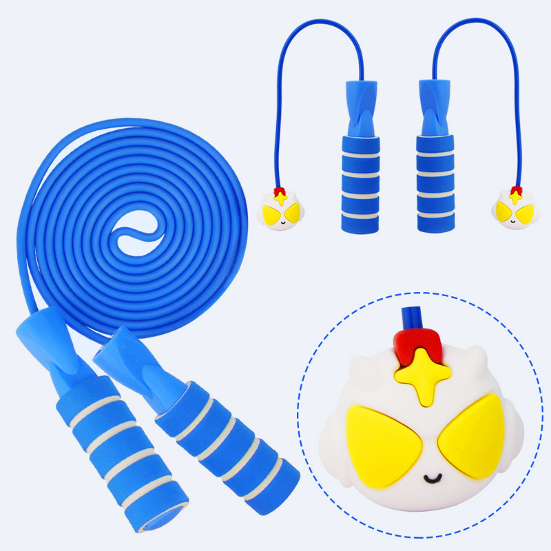 塞罗奥特曼儿童竹节跳绳子软无绳