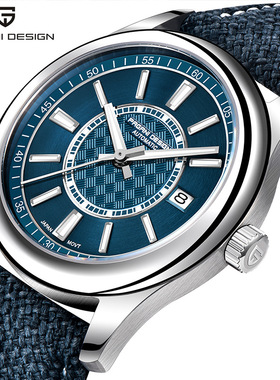 PAGANIDESIGN伯佳尼全自动机械手表男精钢防水日历夜光手表PD1778