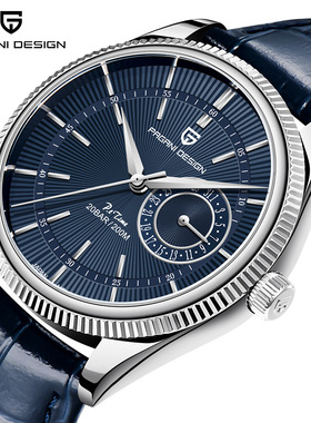 伯佳尼paganidesign跨境新品石英手表精钢真皮表带时尚防水手表