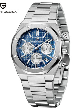 伯佳尼PaganiDesign新款石英手表男圆形计时防水夜光日历手表1707