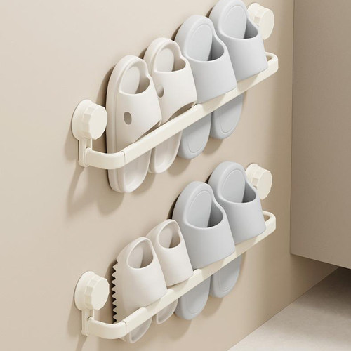 吸盘拖鞋架免打孔卫生间墙壁