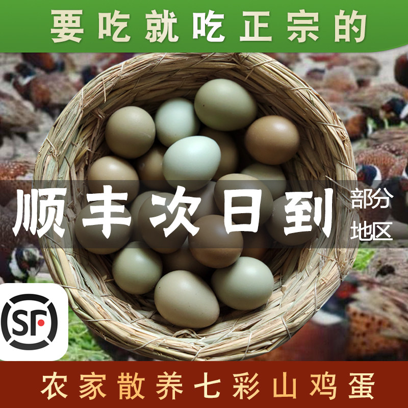 【顺丰快递】七彩山鸡蛋