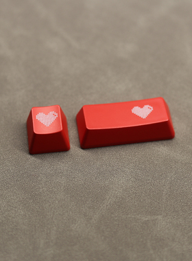 ESC像素爱心透光个性键帽回车替代机械键盘键帽 OEM高度 键帽单个