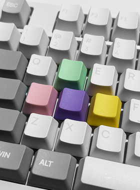 PBT彩色OEM高度机械键盘键帽MX轴无刻R3 R2 R1 WASD彩色方向键