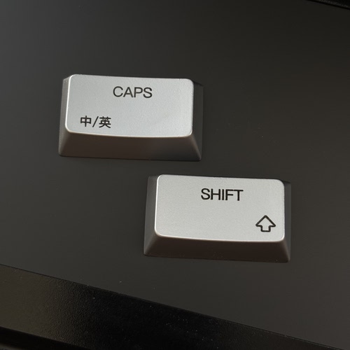 “金属键帽” 小shift键1.75u 大写键帽Caps R1 原厂高度锌铝合金
